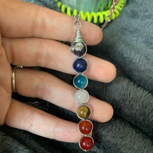 rainbow crystal necklace